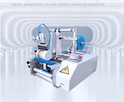 Semi-automatic round bottle labeling machine CH-311D for beer and wine, glass bottle and plastic bottle round tube labeling machine