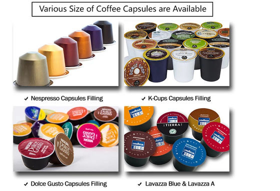 800KG Cup Filling Sealing Machine Coffee Capsule 4KW Liner Type 4 Lane
