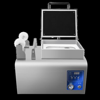 Machine d'étanchéité sous vide de la peau au plateau en plastique avec acier inoxydable de qualité alimentaire et moule en aluminium anodisé 6061 pour emballage de restauration rapide