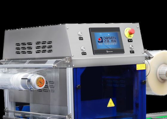 Full-Automatic Continuous Vacuum Skin Airflow Displacement Chain Plastic Tray Sealer DQ630AT-VS High Quality Tray Sealer Machine