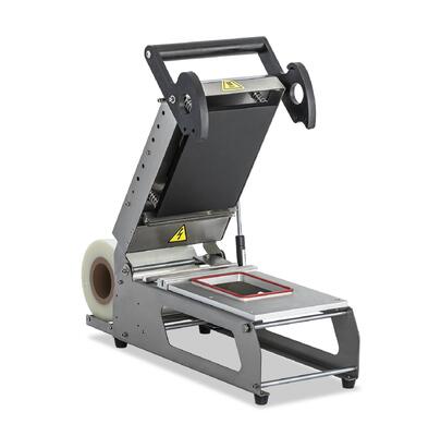 Machine de scellage manuelle de bord personnalisable FR160A avec contrôle de température réglable, poignée ergonomique et construction en acier inoxydable pour barquettes alimentaires