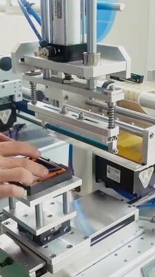 Semi-automatic Flat-labeling Machine CH-615 for Plastic Boxes and Conical Bottles and Capable of Applying Anti-counterfeiting Labels