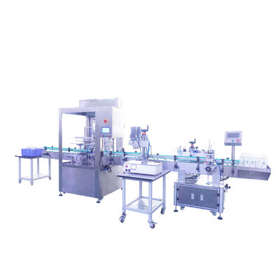 Ligne de production de remplissage de liquide autoroulé à quatre têtes entièrement automatique et à couvercle d'eau minérale pure CH-GZ002