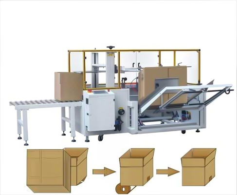 Automatic Cartoning Machine Vertical Unboxing Forming Bottom Straight Tape Sealing Packaging Equipment for Production Lines